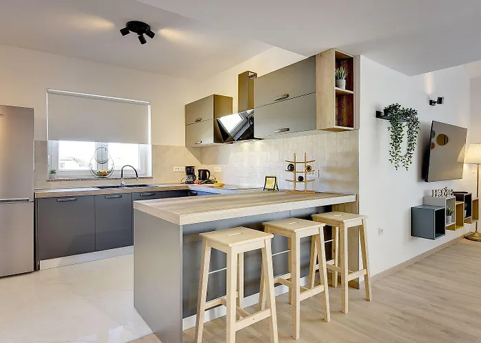 Moderne Mit Balkon, Bbq, Wlan, Klima Vodnjan
